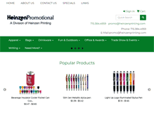Tablet Screenshot of heinzenpromotional.com